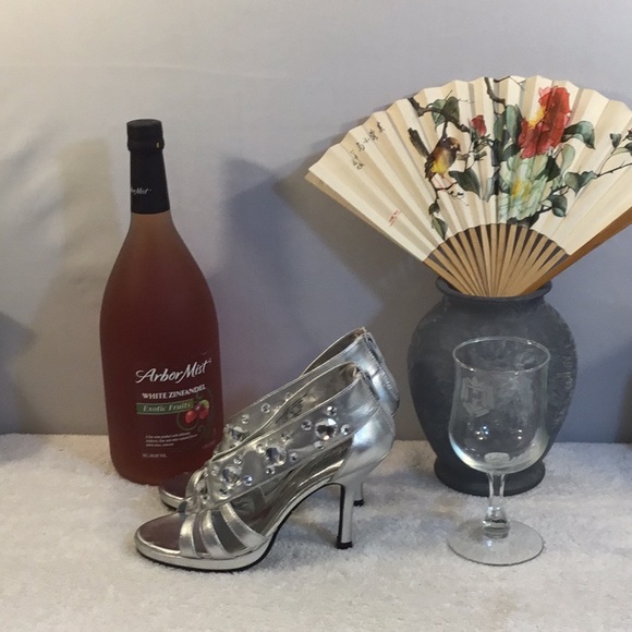 Silver Slip Ons With Bling by Metaphor - Picture 2 of 7